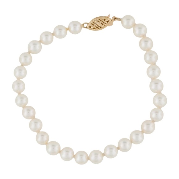 Jewelry - 14K Gold Cultured Pearl Bracelet – Classic & Elegant